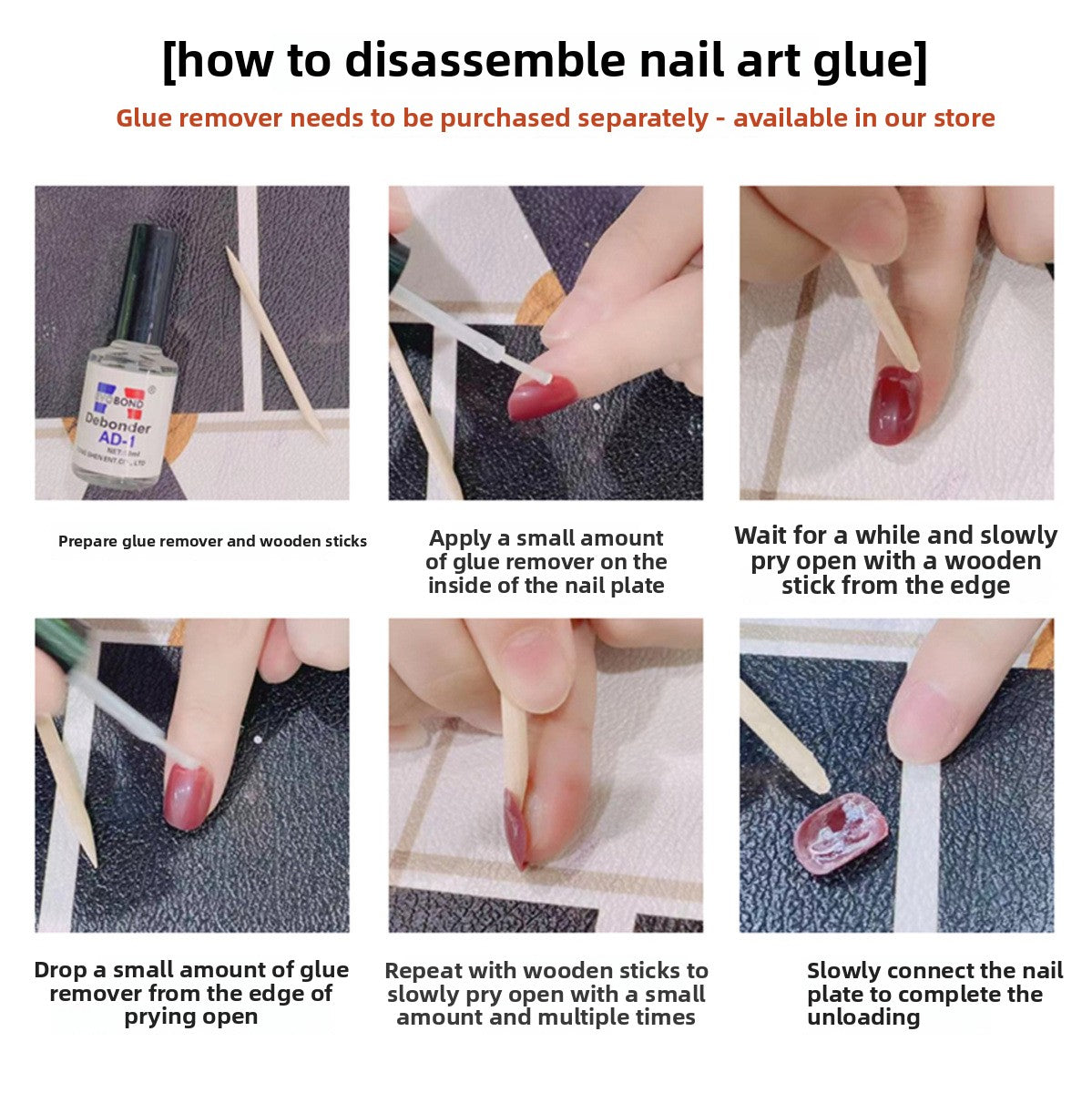 0996- Handmade press on nails fake nails removable